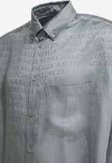All-Over Logo Long-Sleeved Shirt