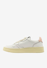 Leather Low-Top Sneakers with Logo