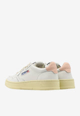 Leather Low-Top Sneakers with Logo
