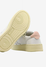 Leather Low-Top Sneakers with Logo