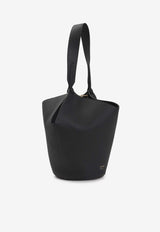 Lotus Leather Bucket Bag