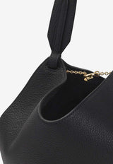 Lotus Leather Bucket Bag