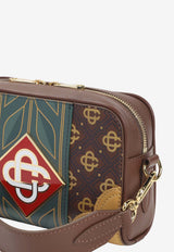 Monogram Leather Messenger Bag