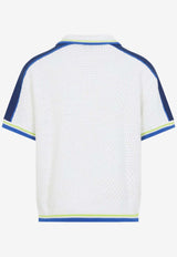 Crochet Shirt with Logo-Patch