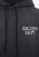 Logo Print Vintage Hooded Sweatshirt