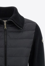 Padded Tricot Down Cardigan