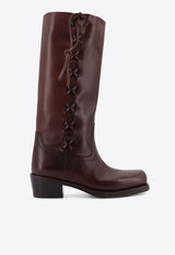 Paris Texas Roxanne Knee-High Leather Boots Brown PX1907XVT01CIOCCOLATO_Cioccolato_42176775
