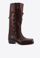 Paris Texas Roxanne Knee-High Leather Boots Brown PX1907XVT01CIOCCOLATO_Cioccolato_42176775
