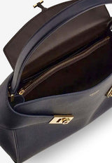 Ferragamo Medium Hug Leather Shoulder Bag Navy 219816789711NEW NAVY_New Navy_40472280