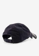 Balenciaga Masking Tape Logo Faded Baseball Cap Black 858087410B21041_FADED WASHED BLACK_44824404