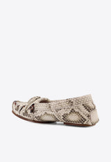 Paris Texas Indiana Snakeskin Print Loafers Beige PX1580XPTMLNATURALE_Natural_42176742