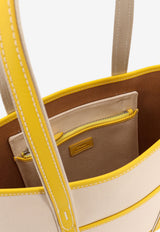 Polo Ralph Lauren Embroidered Logo Canvas Tote Bag Beige 428P03085003_ECRURACINGYELLOW_48136954