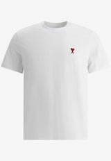 Crewneck T-shirt with Embroidered-Logo