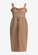 Balloon Silk-Blend Dress