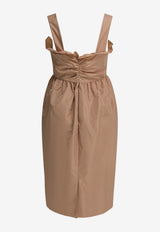 Balloon Silk-Blend Dress