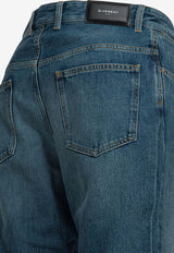 Washed Straight-Leg Jeans