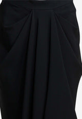 Draped Midi Skirt