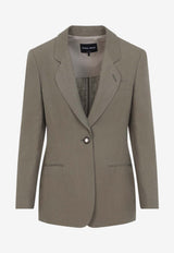 Single-Breasted Buttoned Blazer