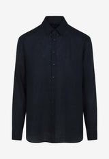 Long-Sleeved Buttoned Shirt