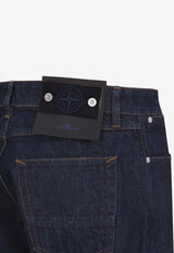 Washed Straight-Leg Jeans