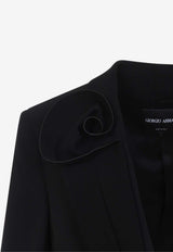 Silk Double-Breasted Blazer