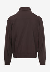 Windbreaker Jacket with Concealed-Hood