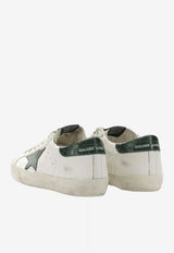 Distressed Leather Low-Top Sneakers