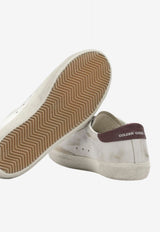 Distressed Leather Low-Top Sneakers
