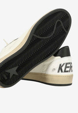 Distressed Leather Low-Top Sneakers