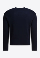 AMI PARIS Ami De Coeur Sweater Blue HKS826.001414_eaf43273-0ffe-4c64-8c43-8afae2dd618d
