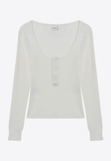 Henley Crewneck Top