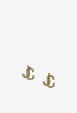 Logo-Lettering Stud Earrings