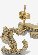 Logo-Lettering Stud Earrings