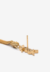 Saint Laurent Cassandre Tassel Drop Earrings Gold 803195Y1500_8030