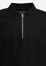 Zip-Up Polo T-shirt