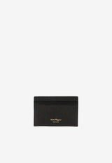 Logo-Plaque Leather Cardholder