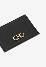 Logo-Plaque Leather Cardholder