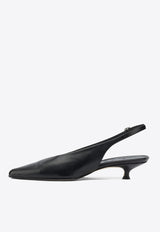 Leather Slingack Pumps