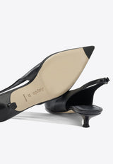 Leather Slingack Pumps