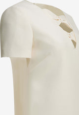 Mini Wool-Blend Dress