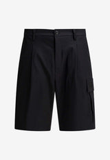 Bermuda Cargo Shorts with Pleats