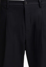 Bermuda Cargo Shorts with Pleats