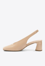 70 Leather Slingack Pumps