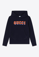 Boys Logo Print Hooded Sweatshirt