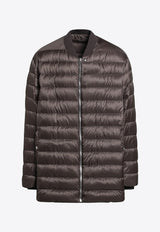 X Rick Owens Quilted Zip-Up Down Jacket