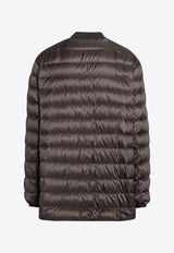 X Rick Owens Quilted Zip-Up Down Jacket