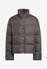 X Rick Owens Zip-Up Down Jacket