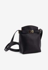 Ferragamo Hug Leather Crossbody Bag Black 220650770888001_Black_49746796