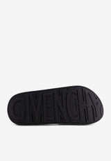 Givenchy Logo Rubber Slides Black BH302MH1XL001_Black_40017720