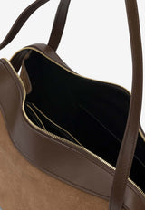 Jil Sander Medium Dune Suede Shoulder Bag Brown J08ZH0081P8936211_001e6b7c-acb9-441b-91c6-70d00ea332eb